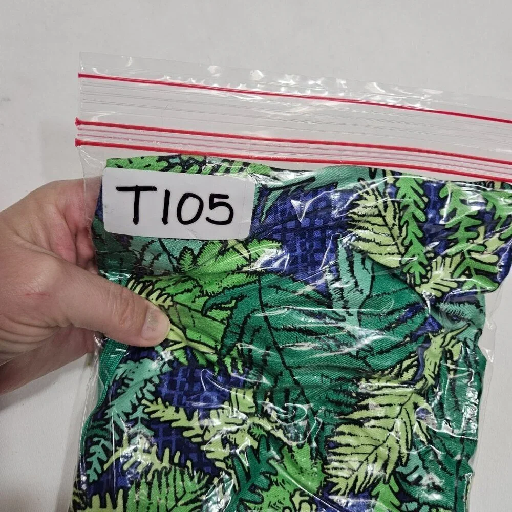 Nike Youth Tropical Leaf Print‎ Swim Trunks M 10-12 Yrs Green/Blue Cinch Waist